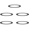 Image de vidaXL adapté aux anneaux d'arbres plats 5 pcs noir Ø90 / 120 cm acier
