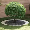 Image de vidaXL adapté pour anneau d'arbre plat blanc Ø90 / 120 cm acier