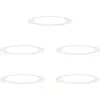 Image de vidaXL adapté aux anneaux d'arbres plats 5 pcs blanc Ø90 / 120 cm acier