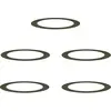 Image de vidaXL adapté aux anneaux d'arbres plats 5 pcs vert olive Ø90 / 120 cm acier