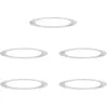Image de vidaXL adapté aux anneaux d'arbres plats 5 pcs argent Ø90 / 120 cm