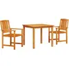Image de vidaXL Ensemble de jardin 3 pcs brun bois massif acacia