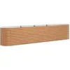 Image de vidaXL Lit surélevé Brun 400 x 80 x 81 cm Acier