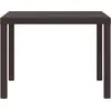 Image de vidaXL Table de jardin marron 100 x 100 x 73 cm Poly-Rattan