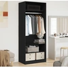 Image de vidaXL Armoire Artisan en chêne 80 x 50 x 200 cm Matériau dérivé du bois