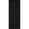 Image de vidaXL Armoire avec étagère noir aspect chêne 80 x 50 x 200 cm