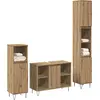 Image de vidaXL Ensemble de meubles de salle de bain avec étagère 3 pcs Artisan-chêne bois composite