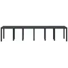 Image de vidaXL Table de jardin anthracite 350 x 100 x 74 cm en polyrotin