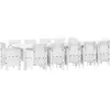 Image de vidaXL Ensemble de jardin 13 pcs blanc Poly rotin