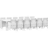 Image de vidaXL Ensemble de jardin 13 pcs blanc Polt rotin
