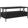 Image de vidaXL Table basse Chêne noir 100 x 51 x 45 cm Bois composite