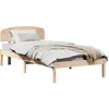Image de vidaXL Cadre de lit avec tête de lit naturelle 90 x 190 cm Pin massif