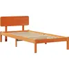 Image de vidaXL Cadre de lit brun cireux 90 x 200 cm Pin massif