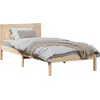 Image de vidaXL Cadre de lit Marron 90 x 200 cm pin massif