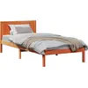 Image de vidaXL Cadre de lit brun 75 x 190 cm pin massif