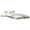 Image de vidaXL Cadre de lit brun 80 x 200 cm bois