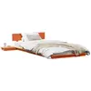 Image de vidaXL Cadre de lit brun 75 x 190 cm bois