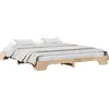 Image de vidaXL Cadre de lit naturel 180 x 200 cm Pin massif