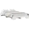 Image de vidaXL Cadre de lit blanc 140 x 190 cm Pin massif