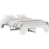 Image de vidaXL Cadre de lit blanc 140 x 190 cm Pin massif