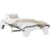 Image de vidaXL Cadre de lit blanc 90 x 190 cm Pin massif