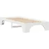 Image de vidaXL Cadre de lit blanc 75 x 190 cm Pin massif