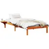 Image de vidaXL Cadre de lit brun cireux 90 x 190 cm Pin massif
