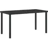 Image de vidaXL Ensemble table et chaises avec coussins 5 pièces Gris Rotin PE