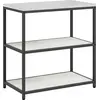 Image de vidaXL Meuble de rangement de cuisine avec étagère, blanc, 90 x 50 x 92 cm, acier
