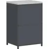 Image de vidaXL Rangement de cuisine avec étagère Anthracite 60 x 50 x 92 cm Acier
