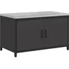 Image de vidaXL Rangement de cuisine HATTEM, noir, 90 x 50 x 53 cm, acier