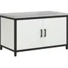 Image de vidaXL Rangement de cuisine HATTEM, blanc, 90 x 50 x 53 cm, en acier