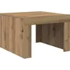 Image de vidaXL Table basse en chêne Artisan 50 x 50 x 35 cm Bois composite