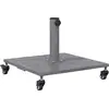 Image de vidaXL Pied de parasol aspect bois gris foncé 45 x 45 x 31,5 cm