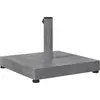 Image de Pied de parasol vidaXL, gris foncé, aspect bois, 45 x 45 x 31,5 cm