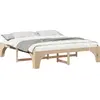 Image de vidaXL Cadre de lit Marron 180 x 200 cm Pin massif