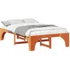 Image de vidaXL Cadre de lit Marron 120 x 190 cm Pin massif