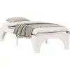 Image de vidaXL Cadre de lit blanc 90 x 190 cm Pin massif