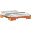 Image de vidaXL Sommier marron 200 x 200 cm