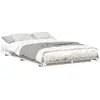 Image de vidaXL Cadre de lit blanc 135 x 190 cm Pin massif