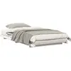 Image de vidaXL Cadre de lit blanc 100 x 200 cm Pin massif