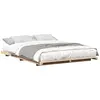 Image de vidaXL Cadre de lit Marron 140 x 220 cm Pin massif