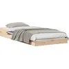 Image de vidaXL Cadre de lit naturel 90 x 220 cm Bois de pin massif