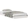 Image de vidaXL Cadre de lit blanc 100 x 220 cm Pin massif