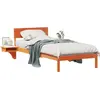Image de vidaXL Cadre de lit brun cireux 80 x 200 cm Pin massif