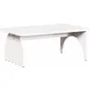 Image de vidaXL Table basse blanche 80 x 50 x 31 cm pin massif
