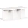 Image de vidaXL Table basse blanche 80 x 39,5 x 33,5 cm pin massif