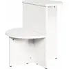 Image de vidaXL Table basse blanche 50 x 40 x 50 cm en bois massif de pin