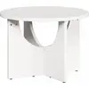 Image de vidaXL Table basse blanche 50 x 50 x 35 cm pin massif