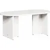 Image de vidaXL Table basse blanche 80 x 39,5 x 35 cm pin massif